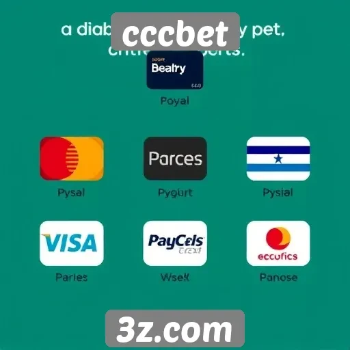 Opções de pagamento disponíveis no cccbet